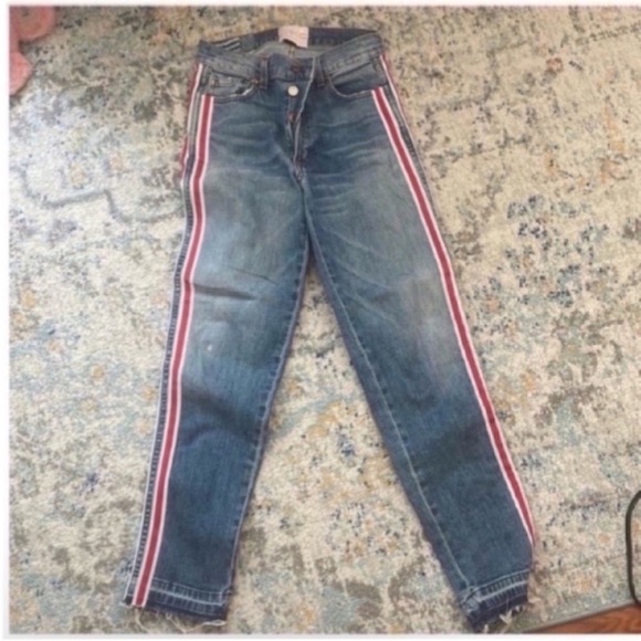 REVICE mid rise Jeans with Red Stripe - Picture 3 of 3